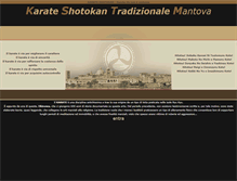 Tablet Screenshot of karate-mantova.it
